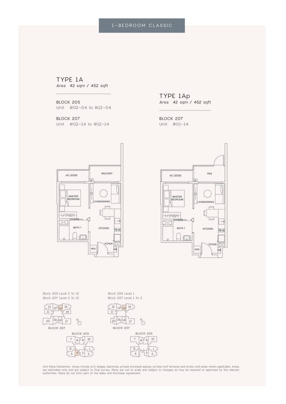 Urban Treasures 1 Bedroom Floor Plan 2